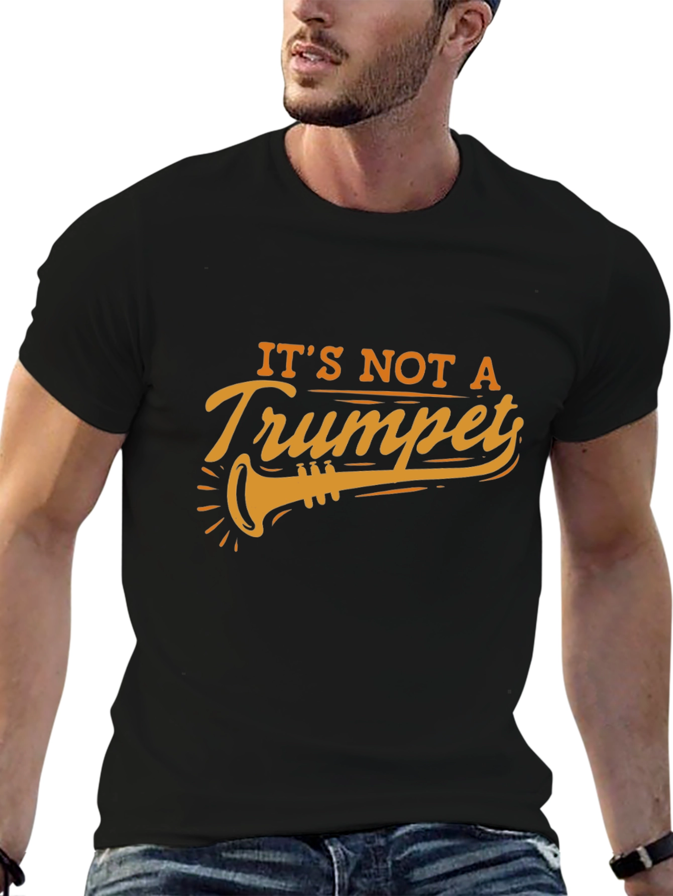Its Not A Trumpet Black T-Shirt