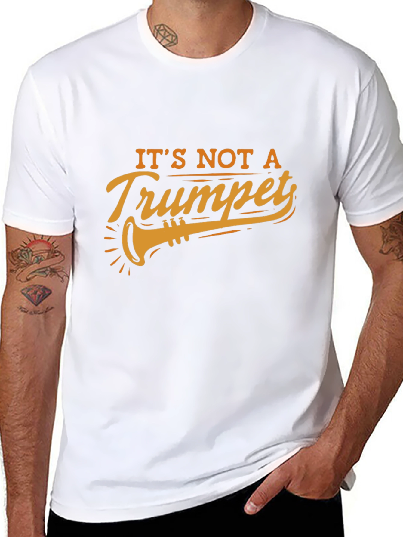 Its Not A Trumpet Black T-Shirt