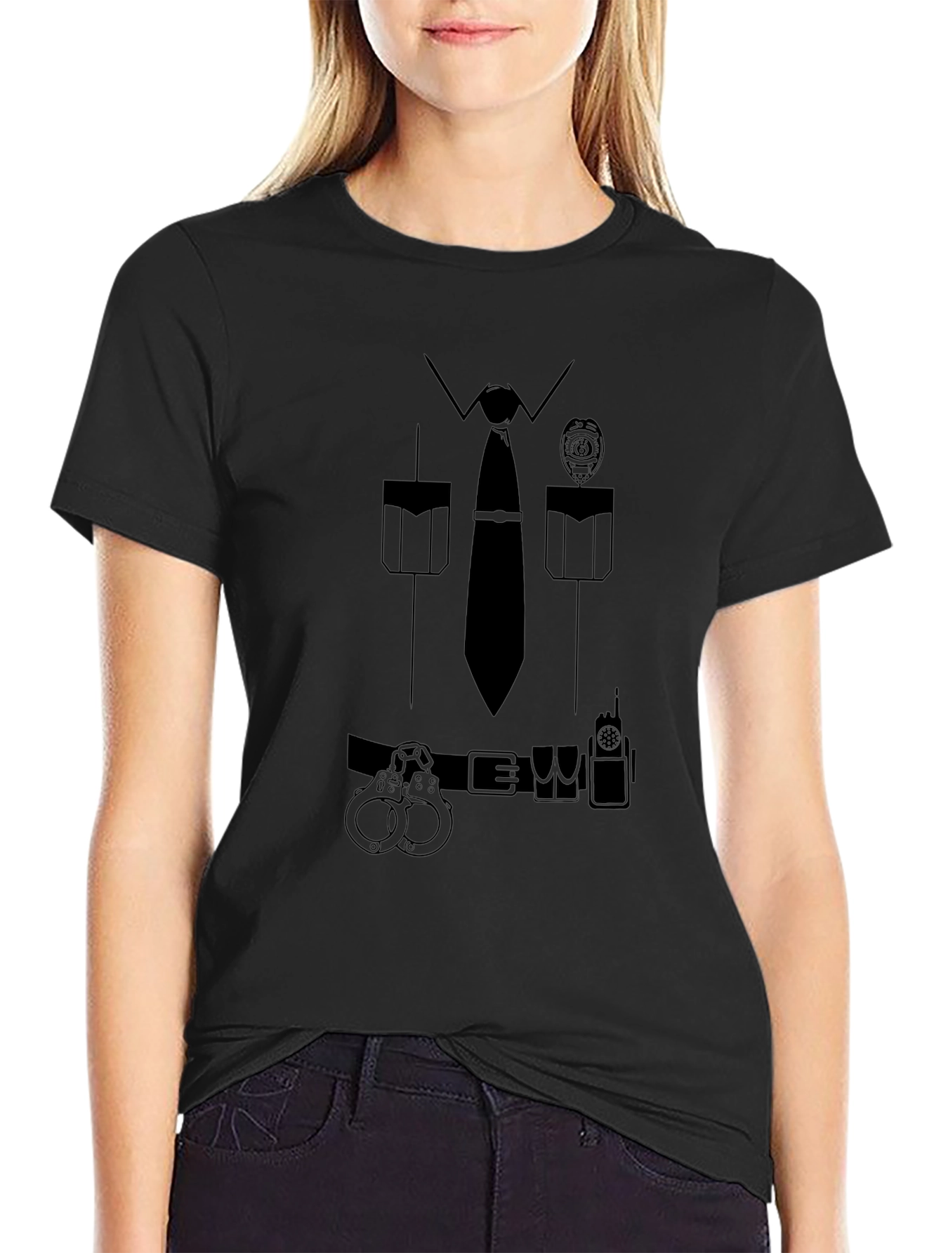 Police Costume T-Shirt - Novelty Design