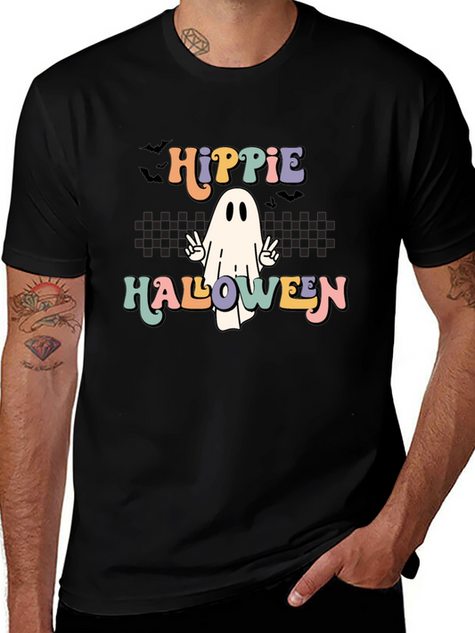 Hippie Halloween Ghost Graphic Tee