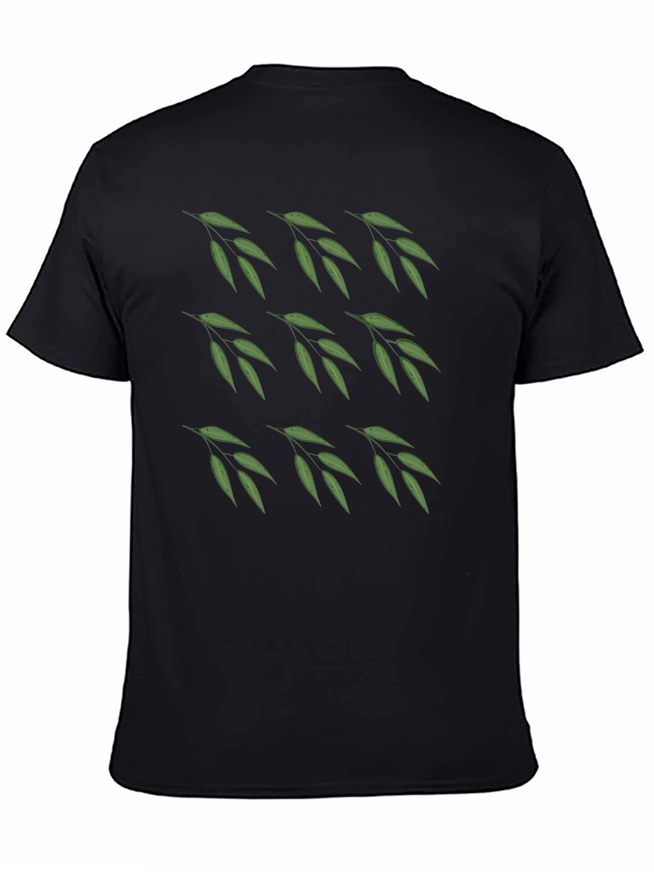 Leaf Pattern T-Shirt - Nature Inspired Casual Wear