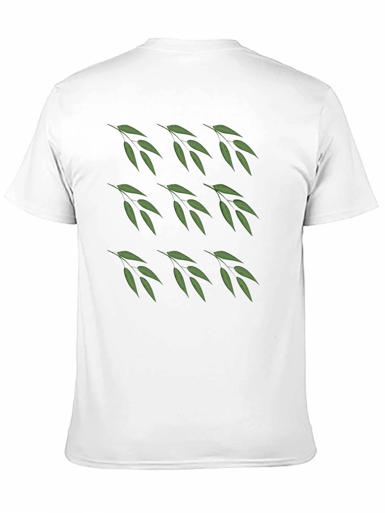 Leaf Pattern T-Shirt - Nature Inspired Casual Wear