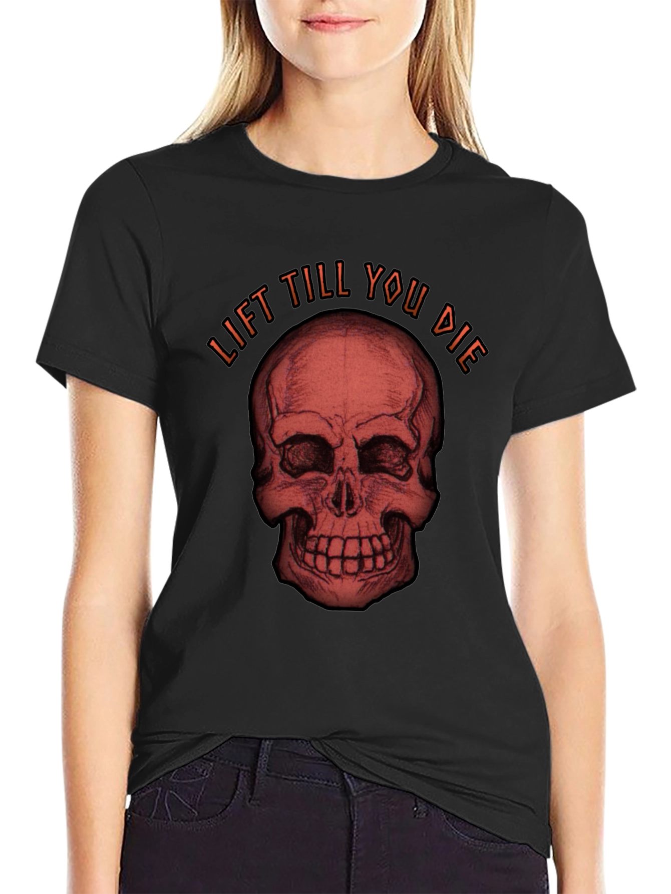 Lift Till You Die Skull Graphic Tee