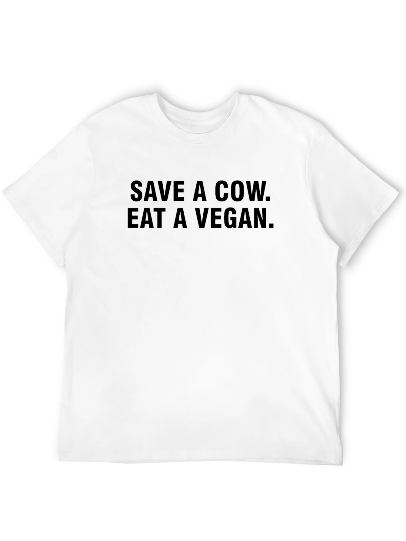 Save a Cow Eat a Vegan Black T-Shirt