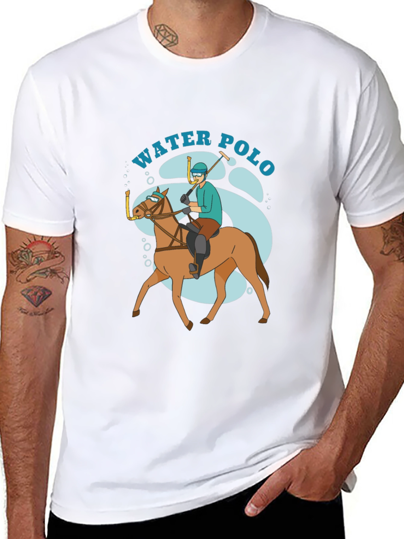 Funny Water Polo Horse T-Shirt
