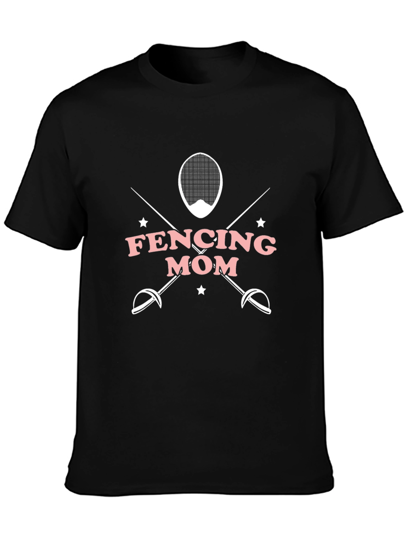 Fencing Mom T-Shirt - Black
