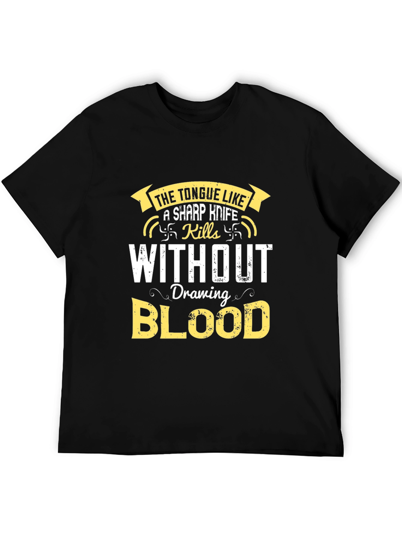 The Tongue T-Shirt - Sharp Wit Kills Without Blood