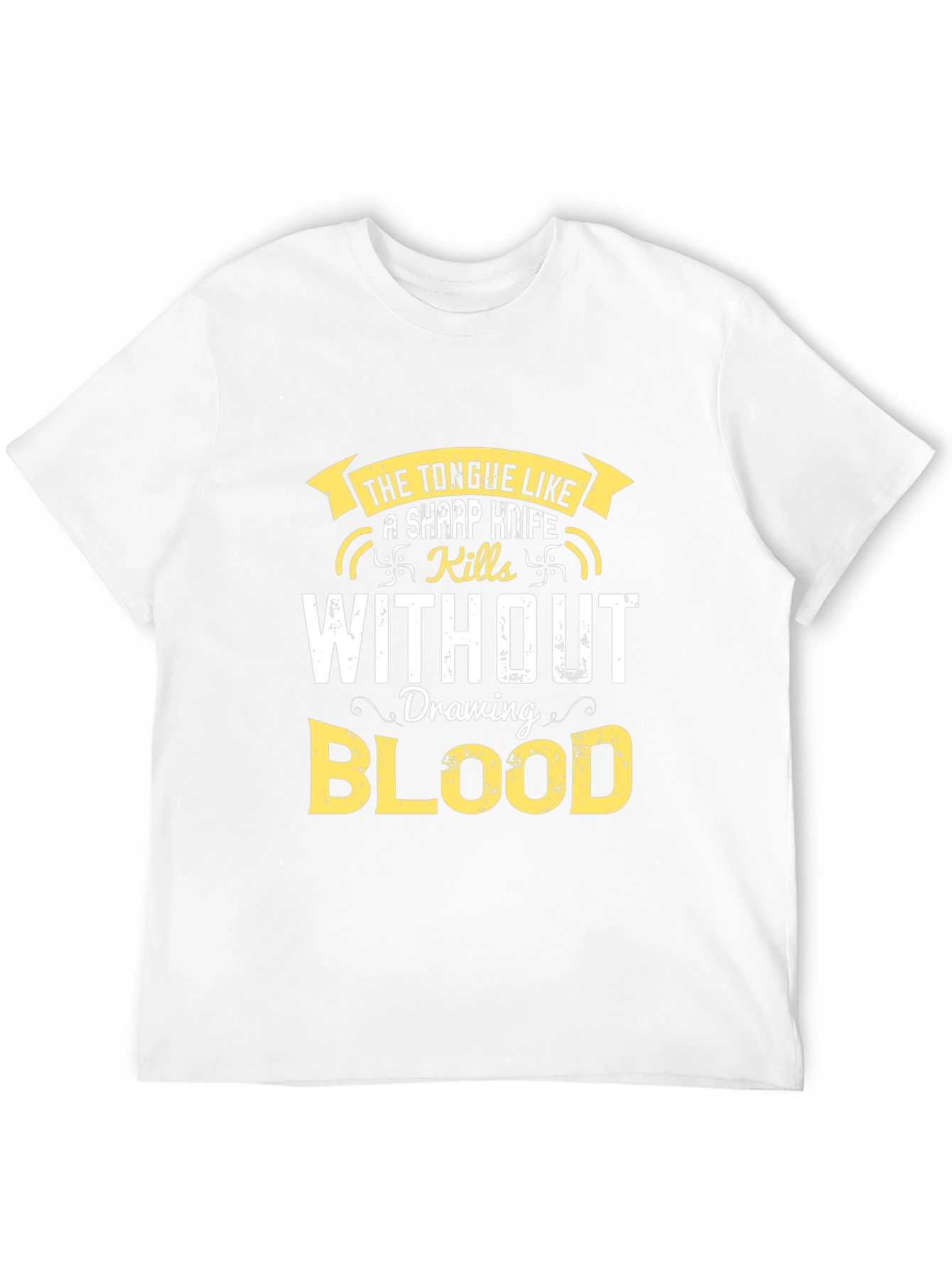 The Tongue T-Shirt - Sharp Wit Kills Without Blood