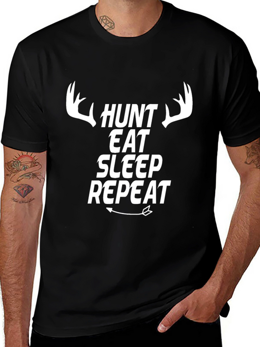 Hunt Eat Sleep Repeat Graphic Tee
