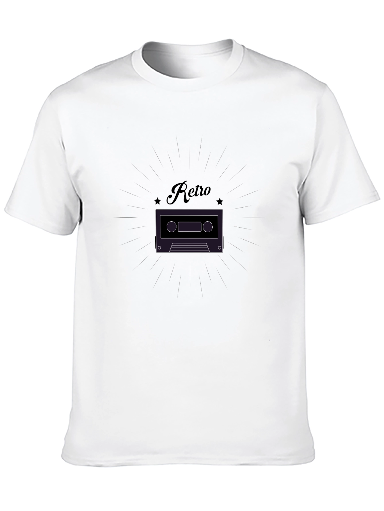 Retro Cassette Tape Graphic T-Shirt - Classic Style