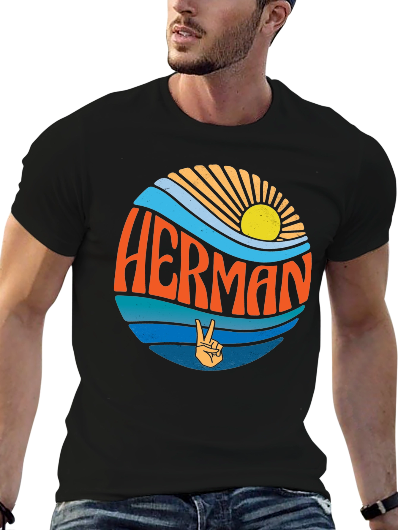 Retro HERMAN T-Shirt - Peace & Sunshine