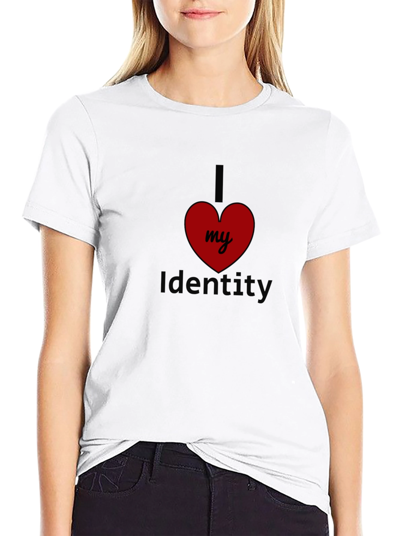 I Love My Identity Black T-Shirt