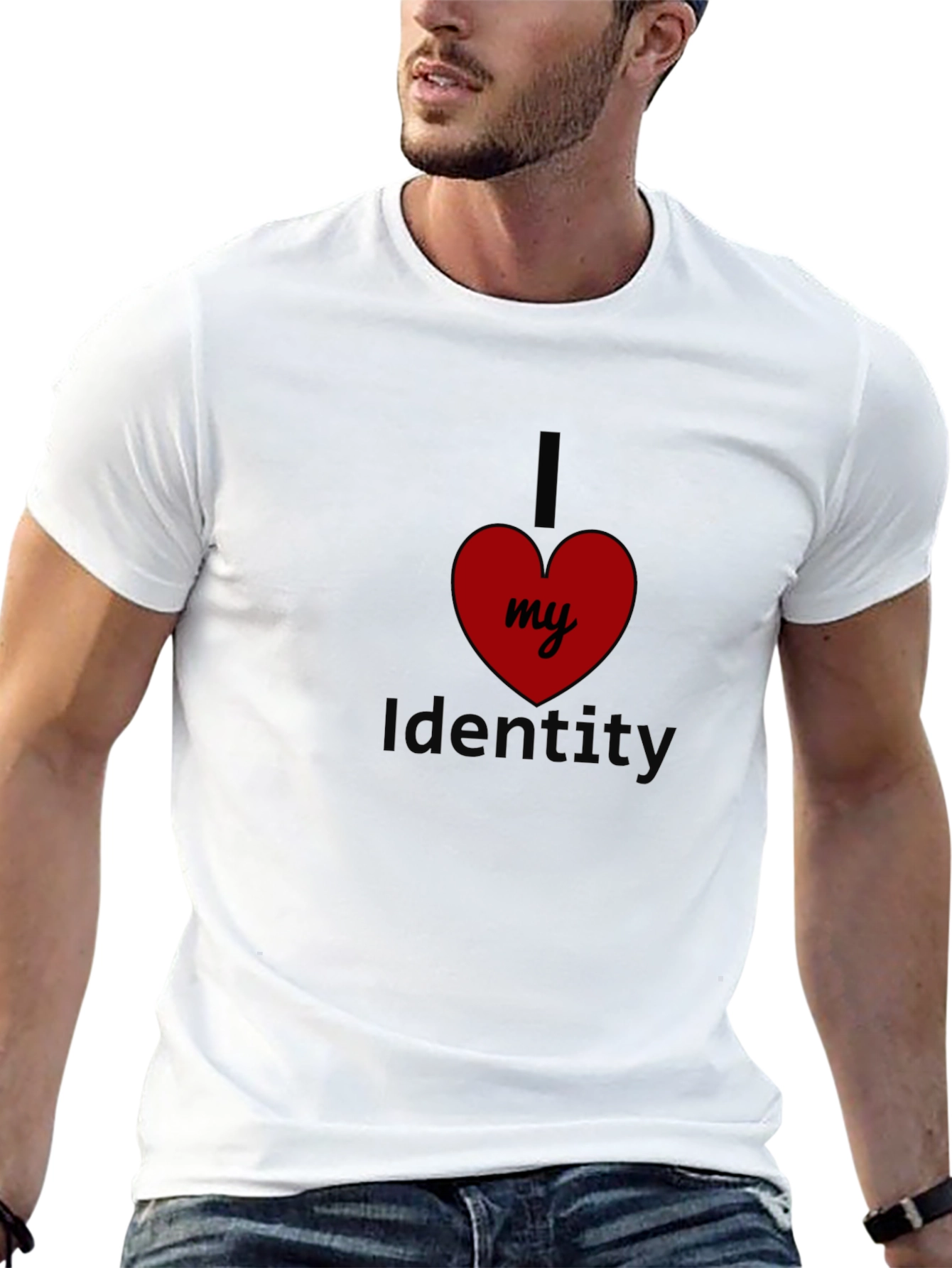 I Love My Identity Black T-Shirt