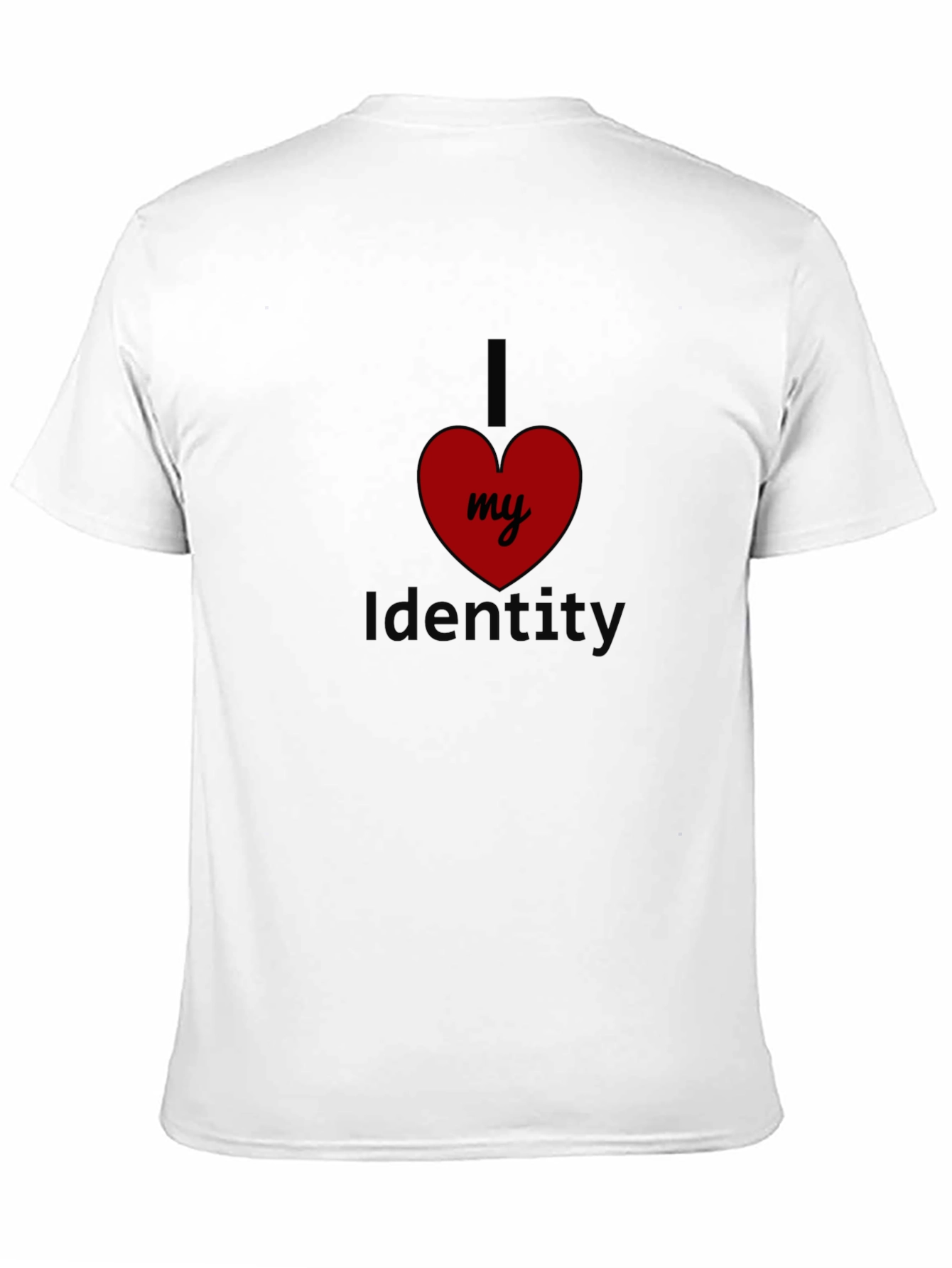 I Love My Identity Black T-Shirt