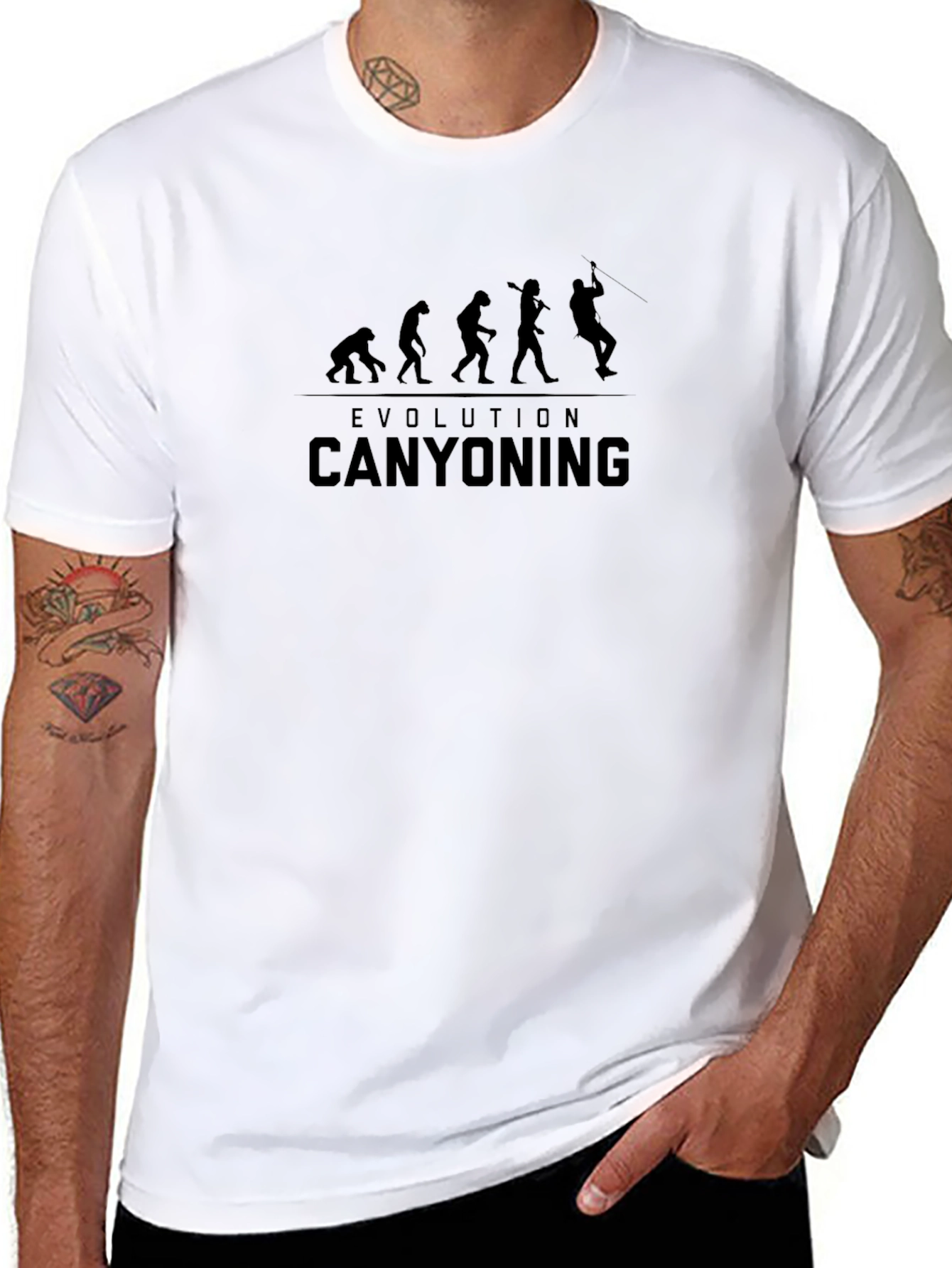 Evolution Canyoning Graphic Tee - Black