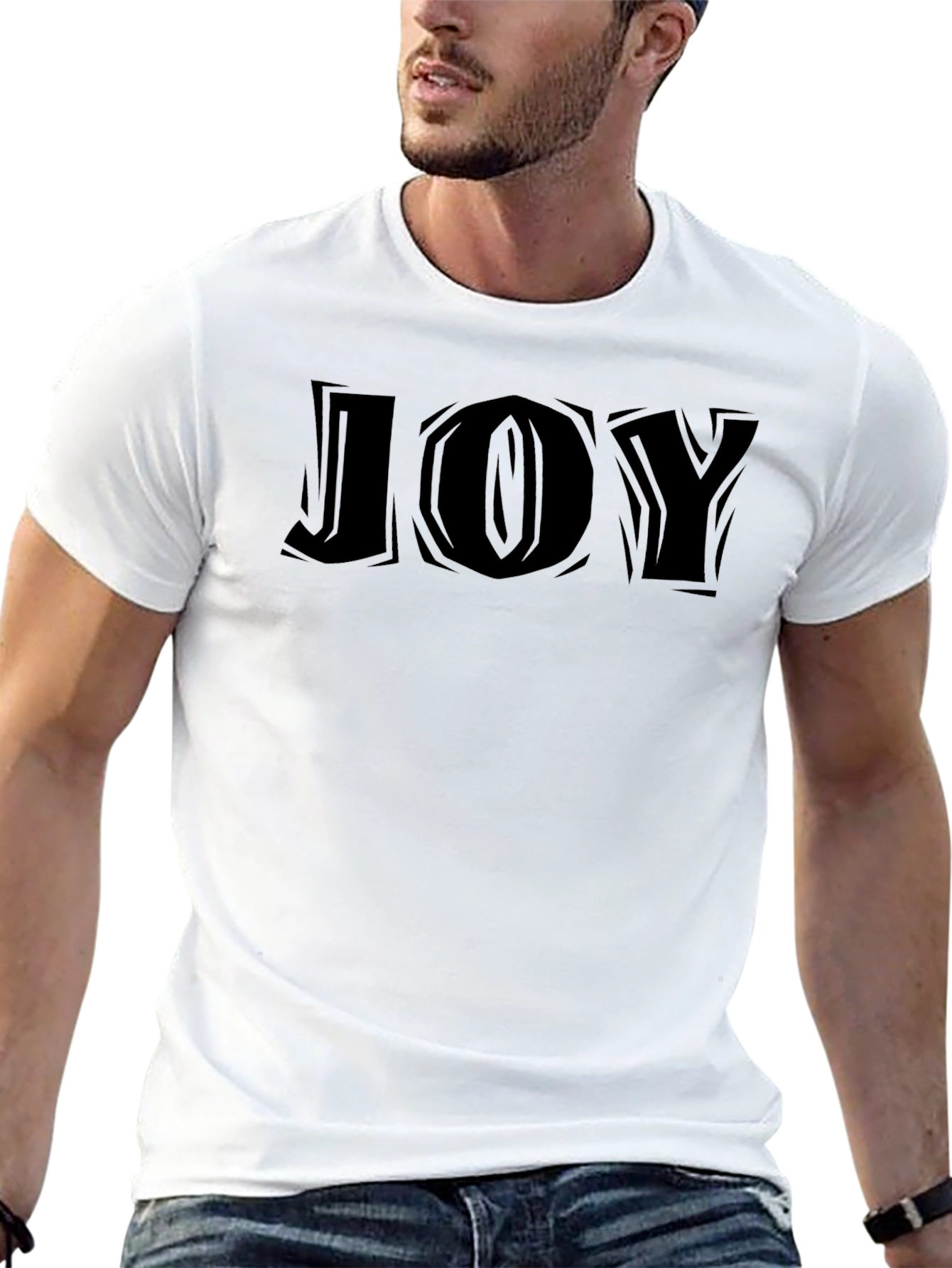 Mens JOY Graphic Print T-Shirt - Casual Comfort