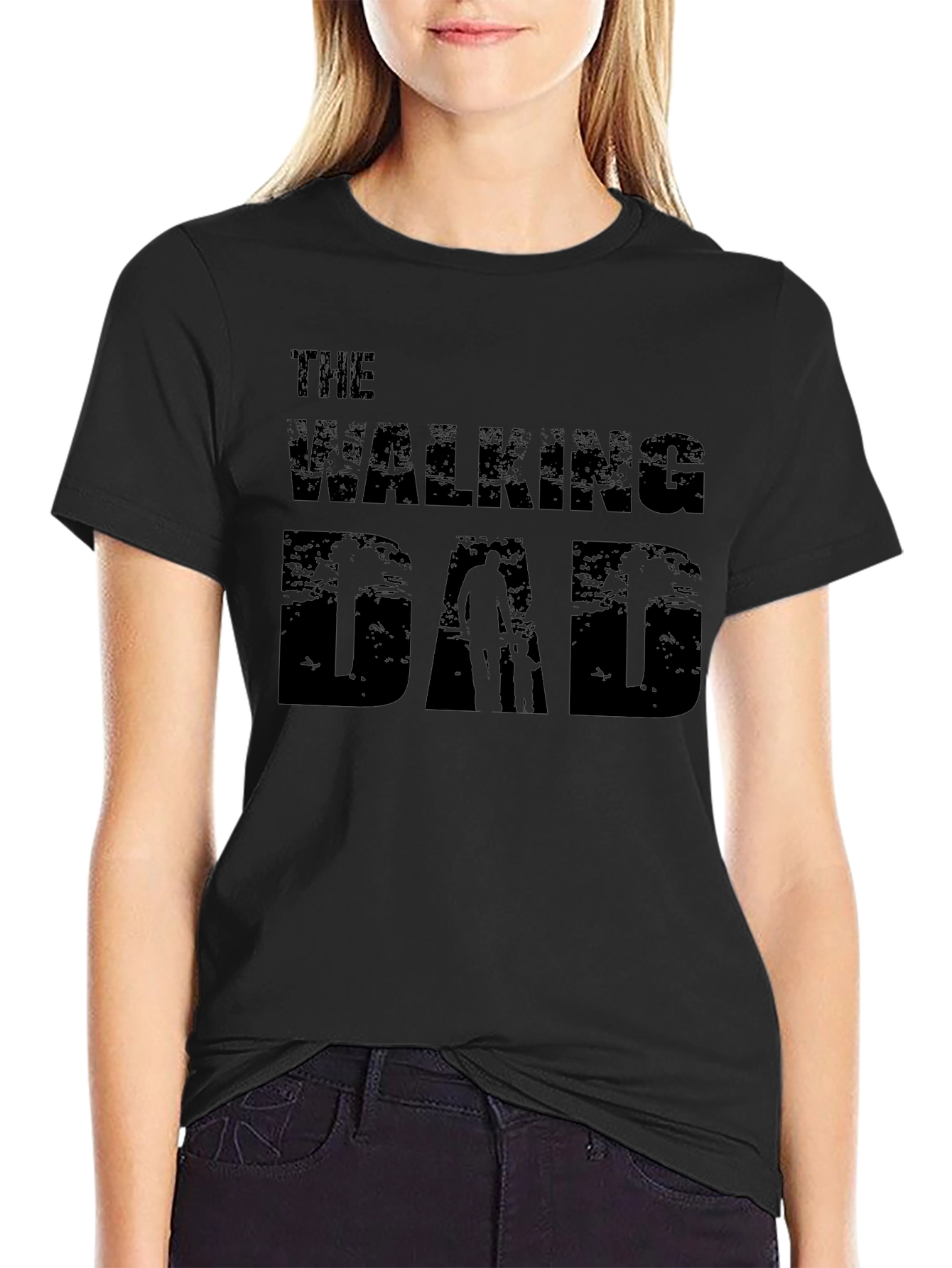 The Walking Dad Graphic T-Shirt - Black Tee