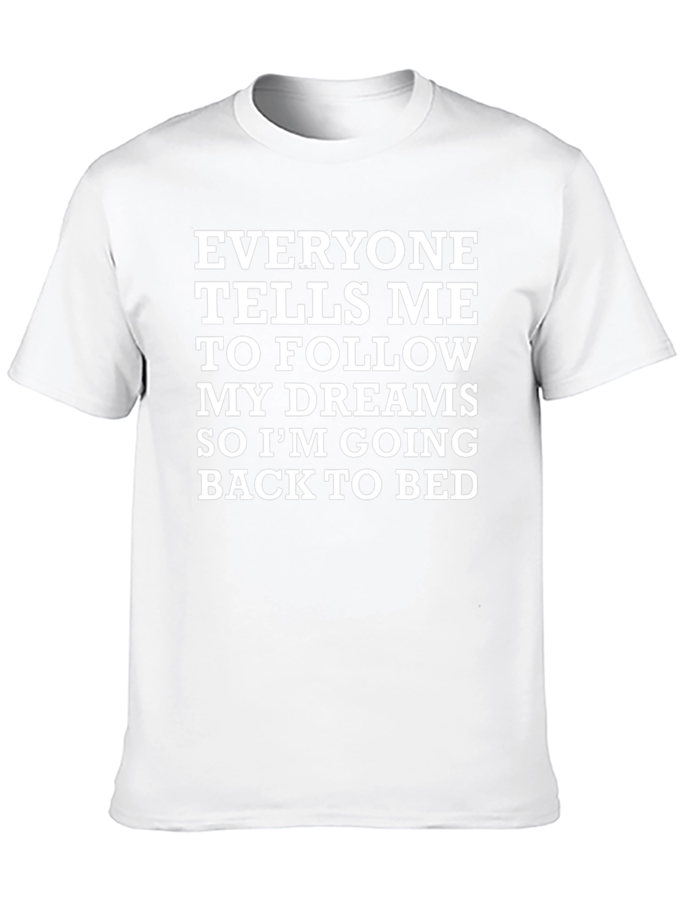 Funny Dreams Back to Bed Graphic T-Shirt