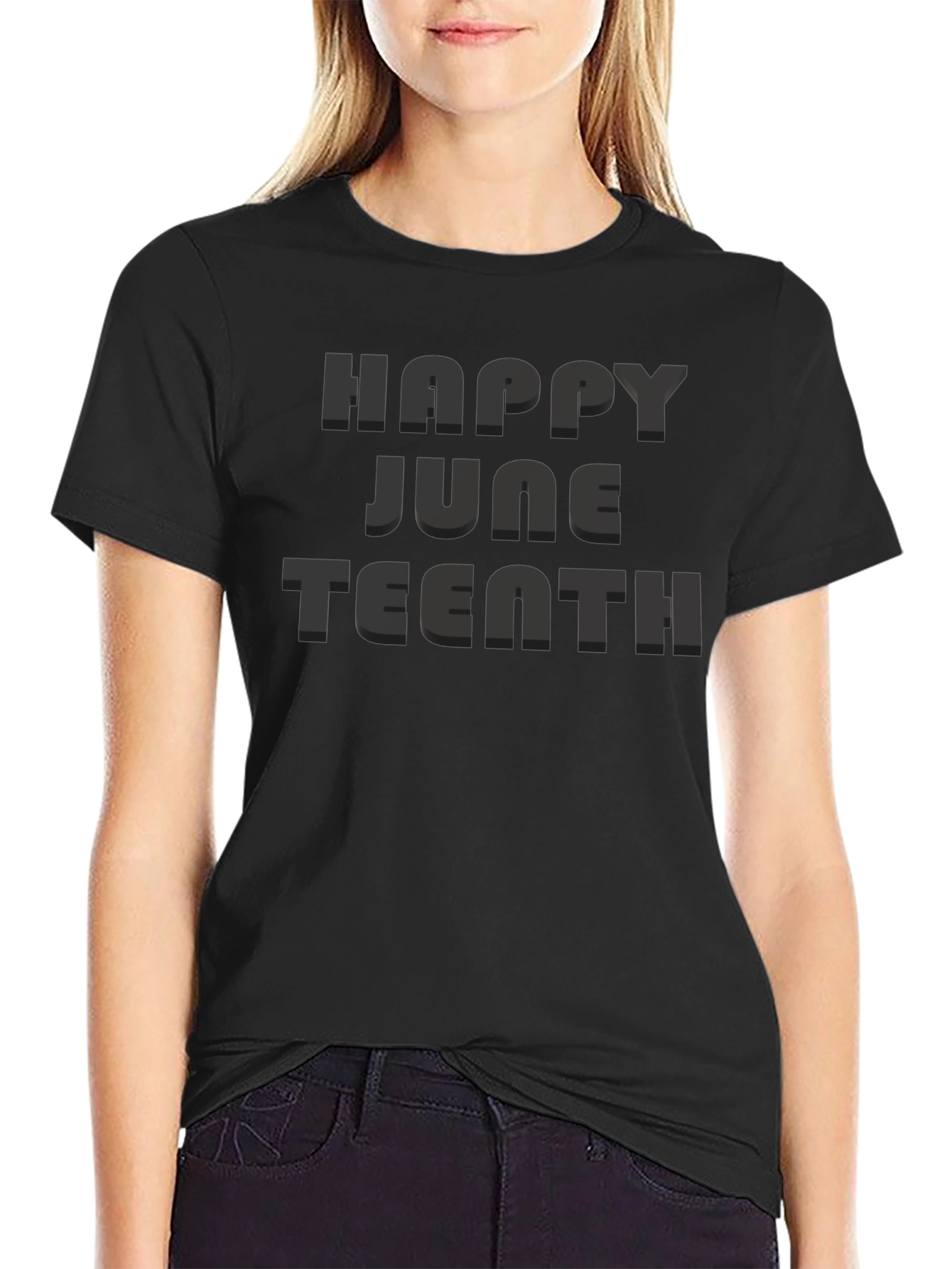 Happy Juneteenth Black T-Shirt