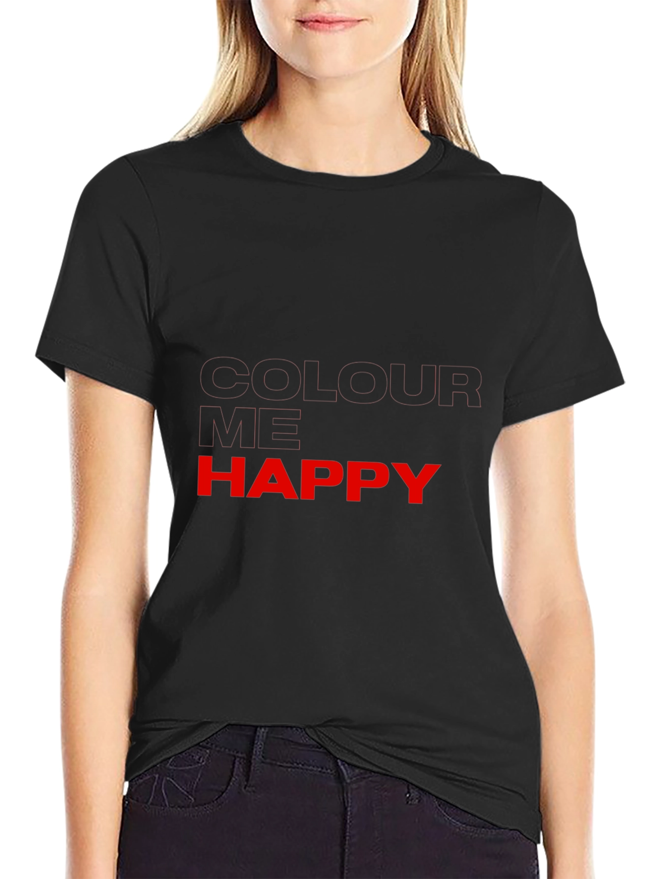 Be Your Own Happy T-Shirt - Black