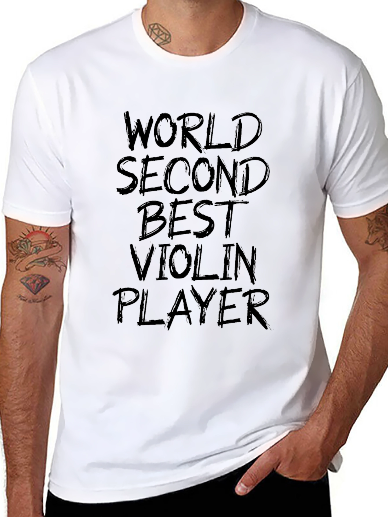 Worlds Second Best Violin Player Graphic Tee