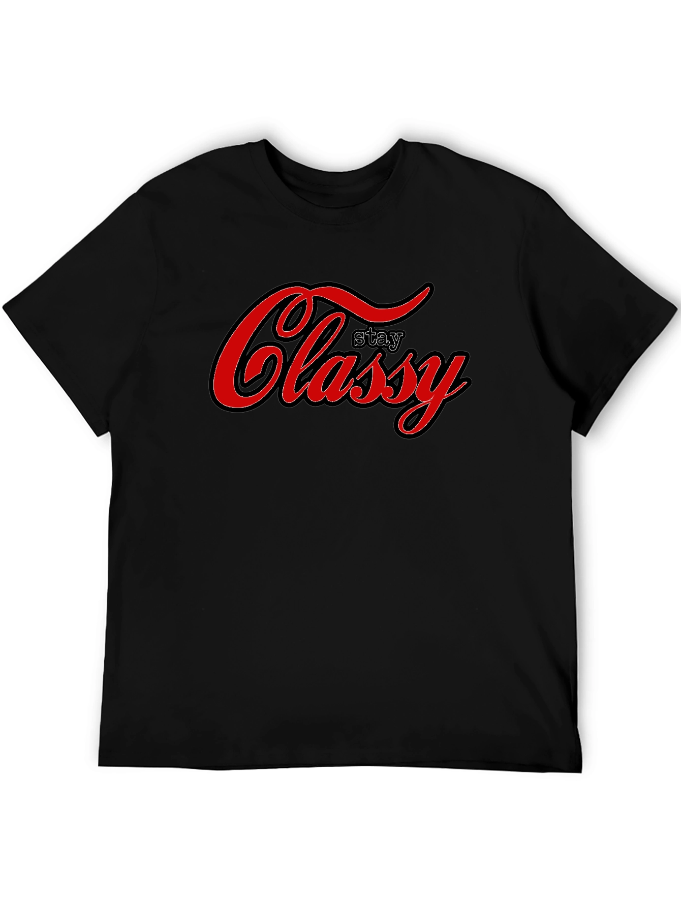 Stay Classy Graphic T-Shirt - Black
