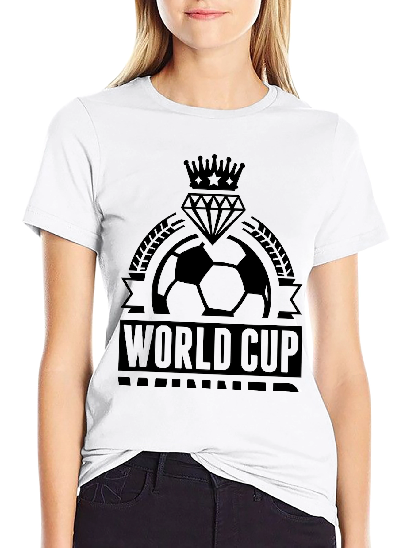 World Cup Soccer T-Shirt - Black Graphic Tee