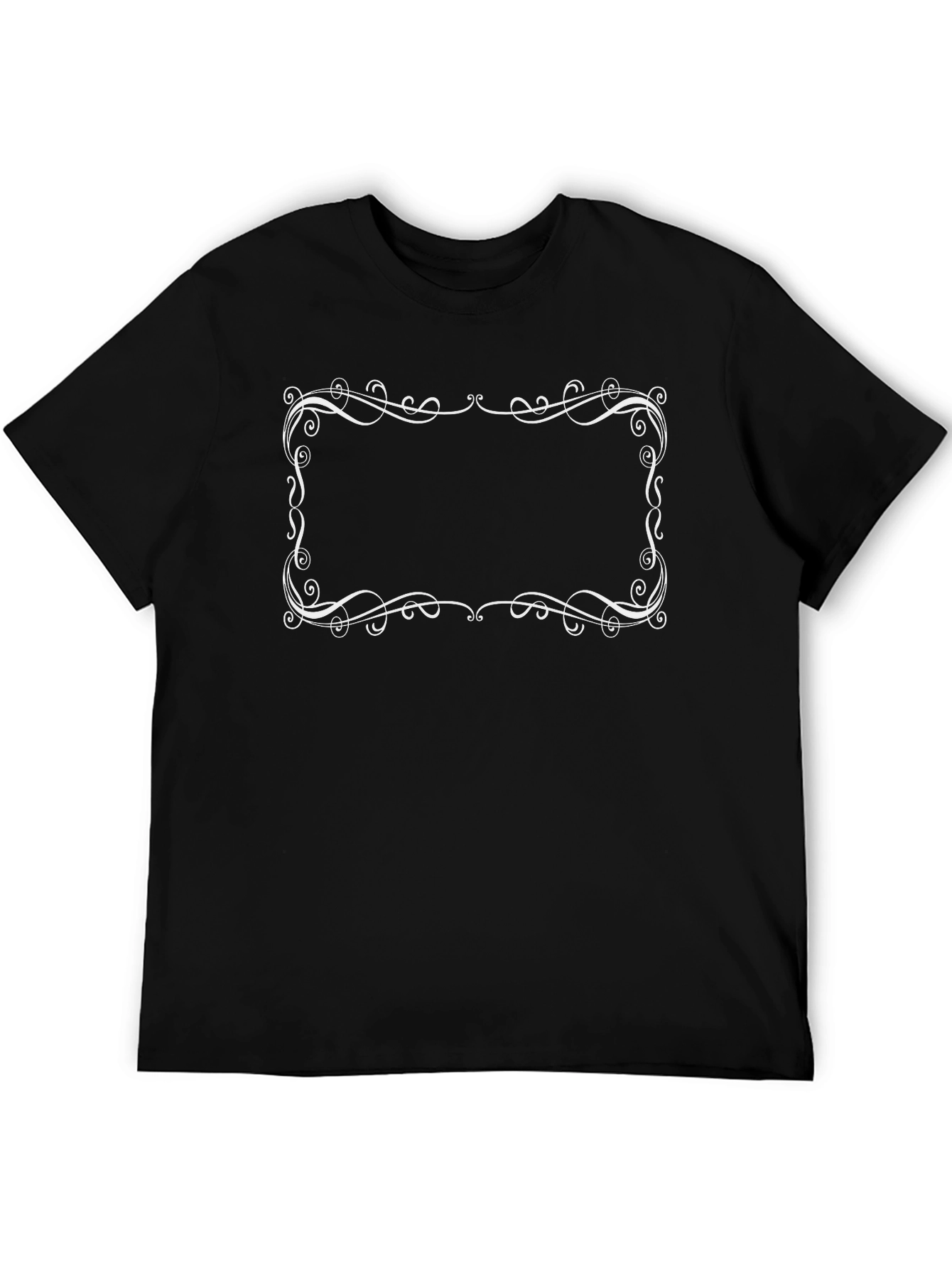 Elegant Frame Black T-Shirt