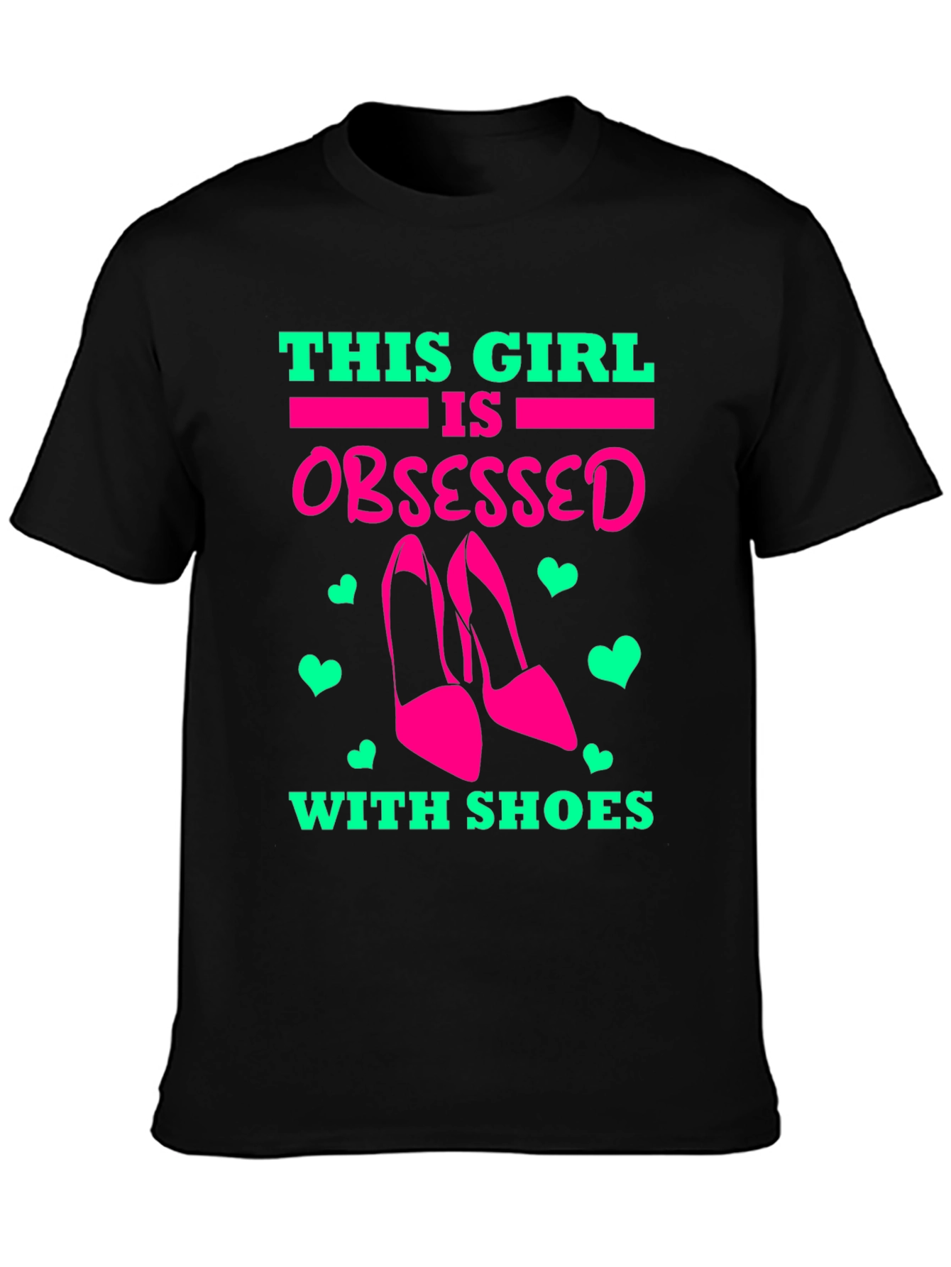 Obsessed with Shoes Graphic Tee - Black