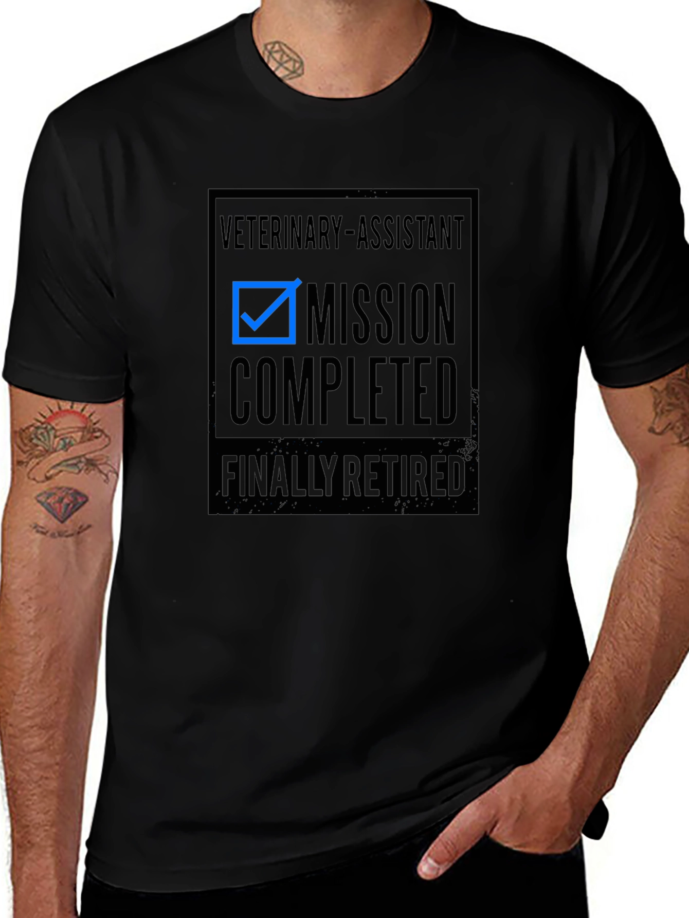 Veterinary Assistant Mission Completed Retired T-Shirt