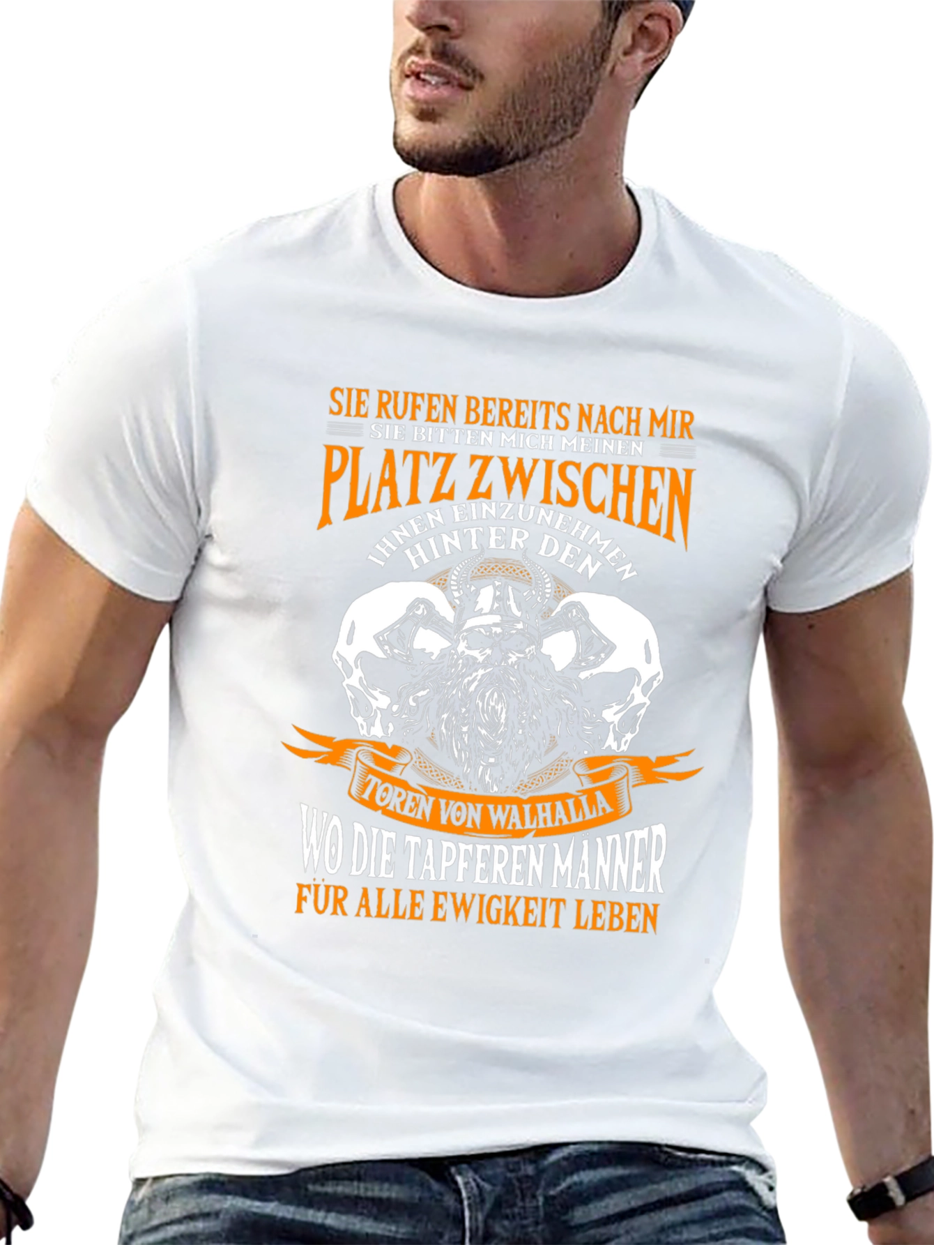 Viking Warrior T-Shirt - German Text - Valhalla