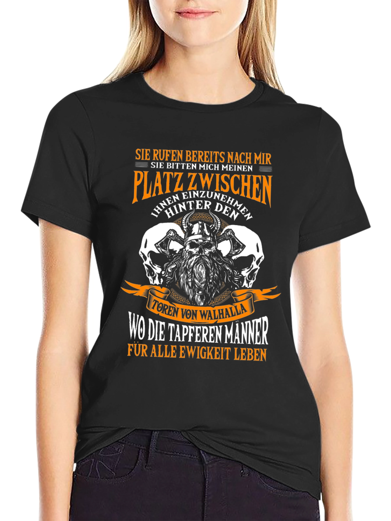 Viking Warrior T-Shirt - German Text - Valhalla