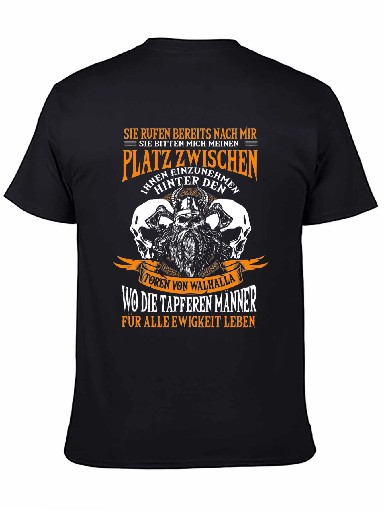 Viking Warrior T-Shirt - German Text - Valhalla