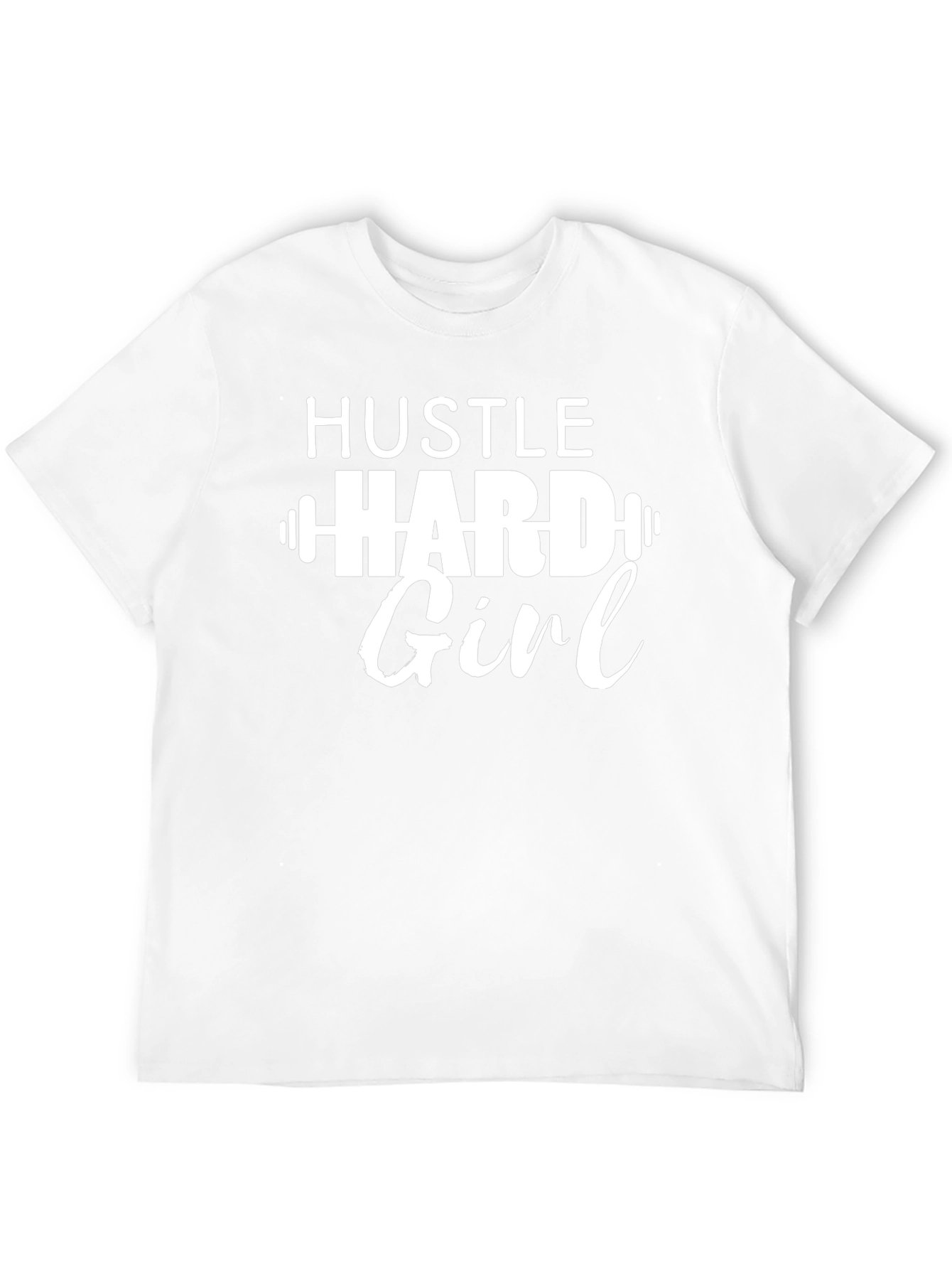 Hustle Hard Girl Graphic Tee - Workout Shirt