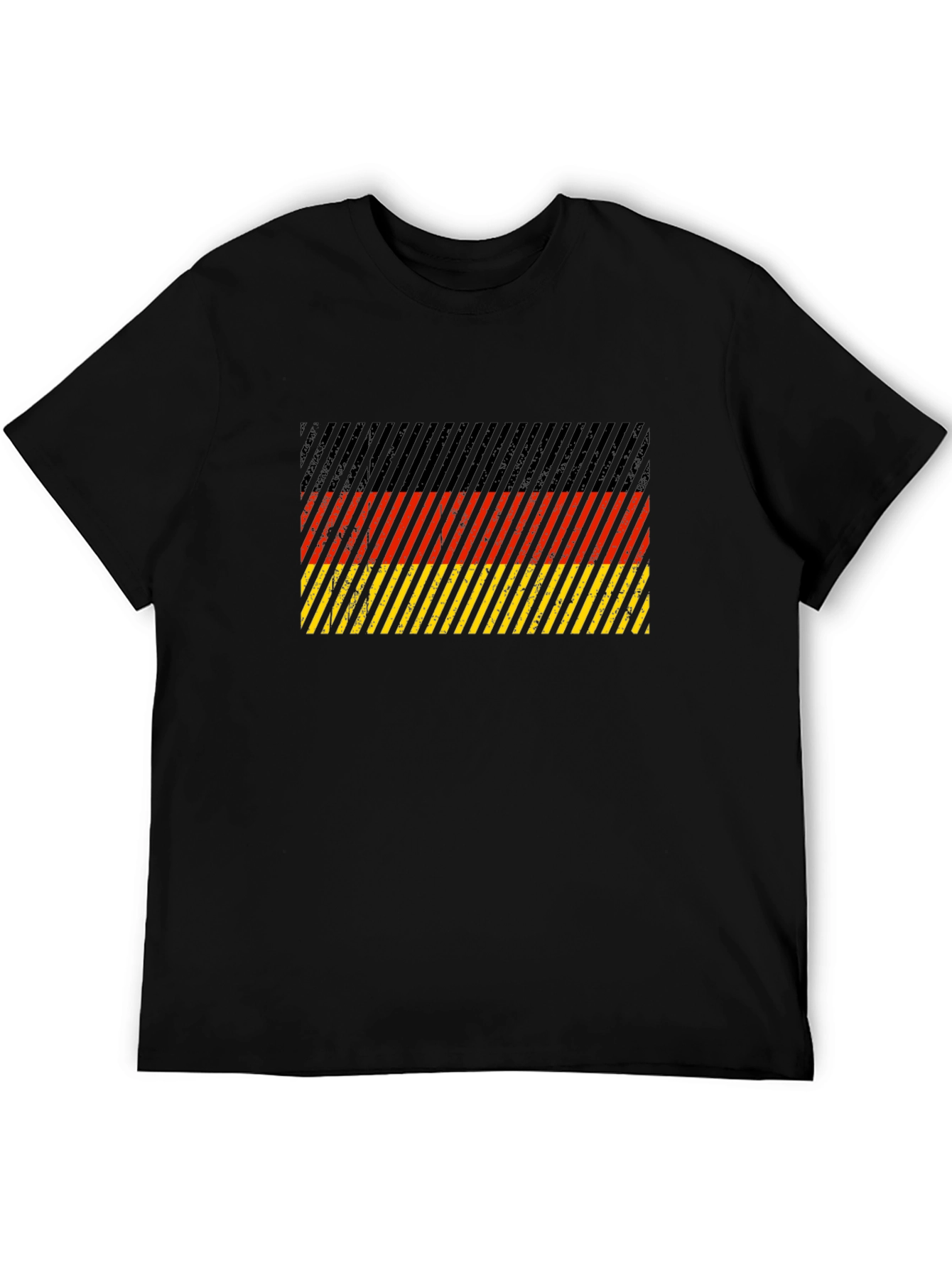 German Flag Striped Graphic T-Shirt