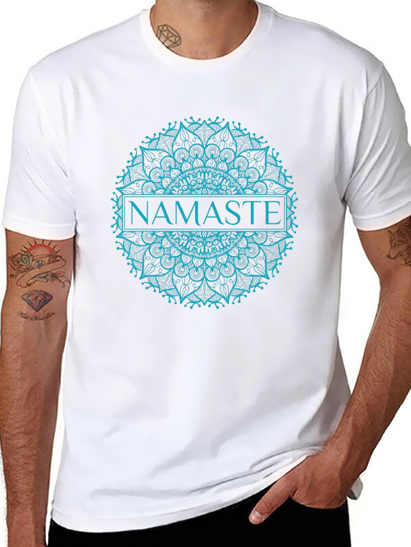 Namaste Mandala T-Shirt - Stylish and Comfortable