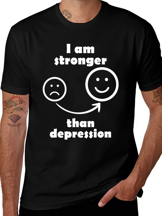 Stronger Than Depression Graphic Tee - Unisex Comfort