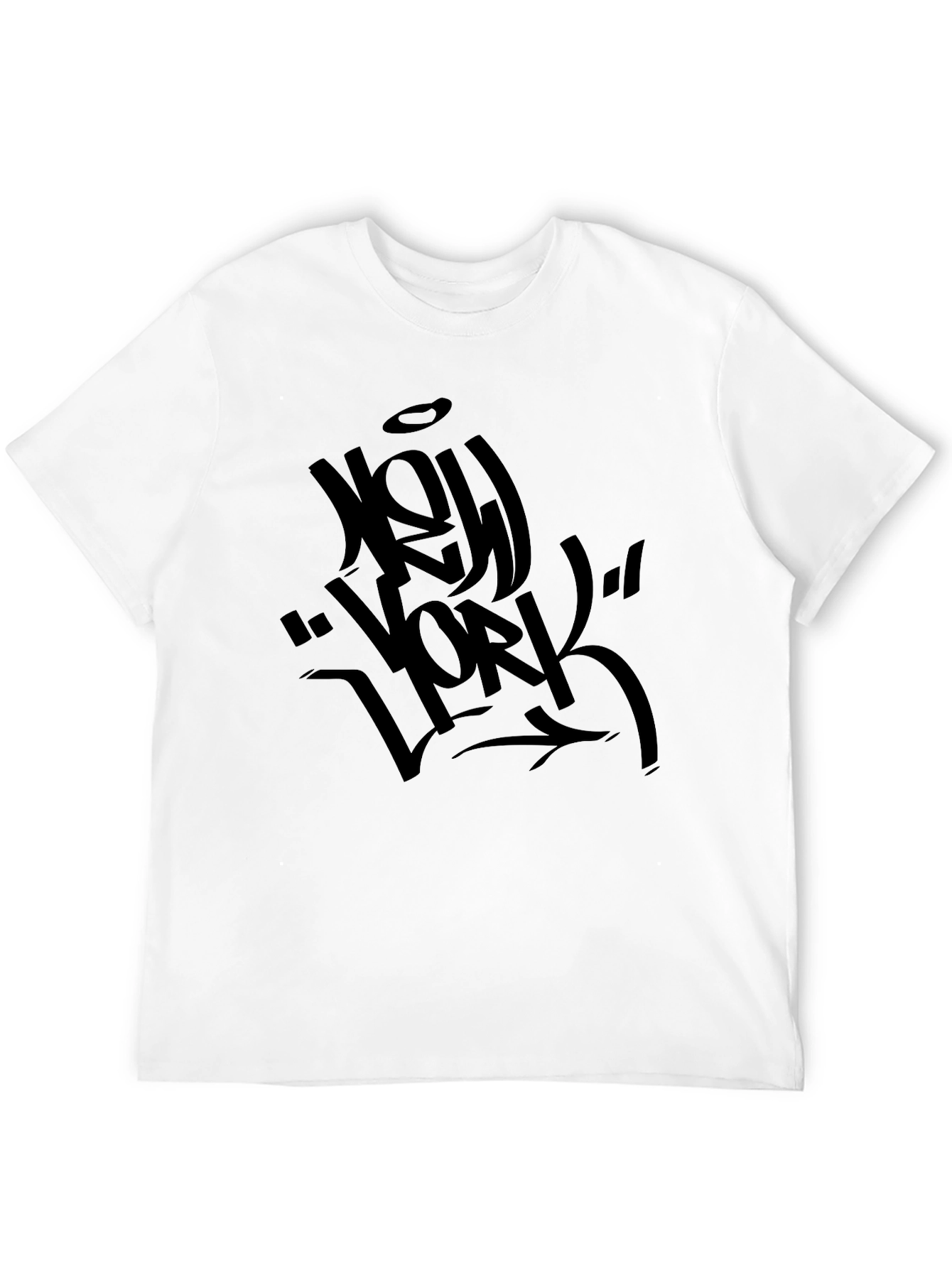 New York Graffiti Style Black T-Shirt