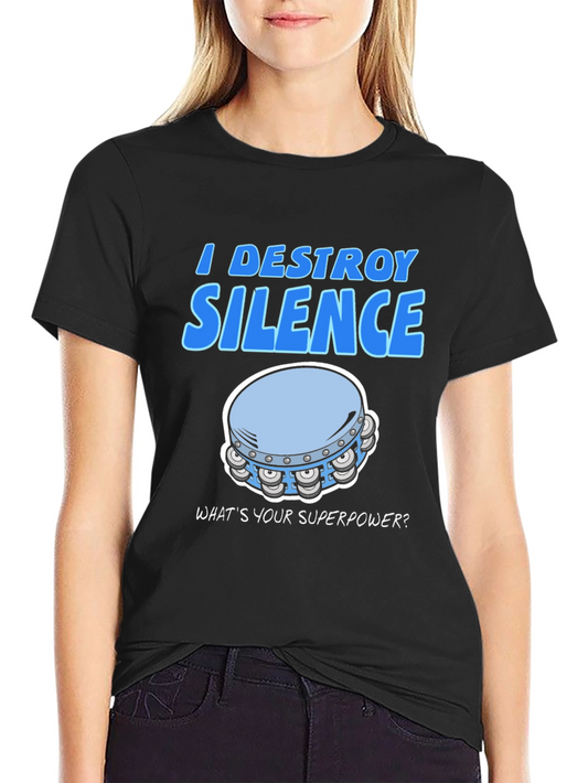 I Destroy Silence T-Shirt - Funny Musician Tee