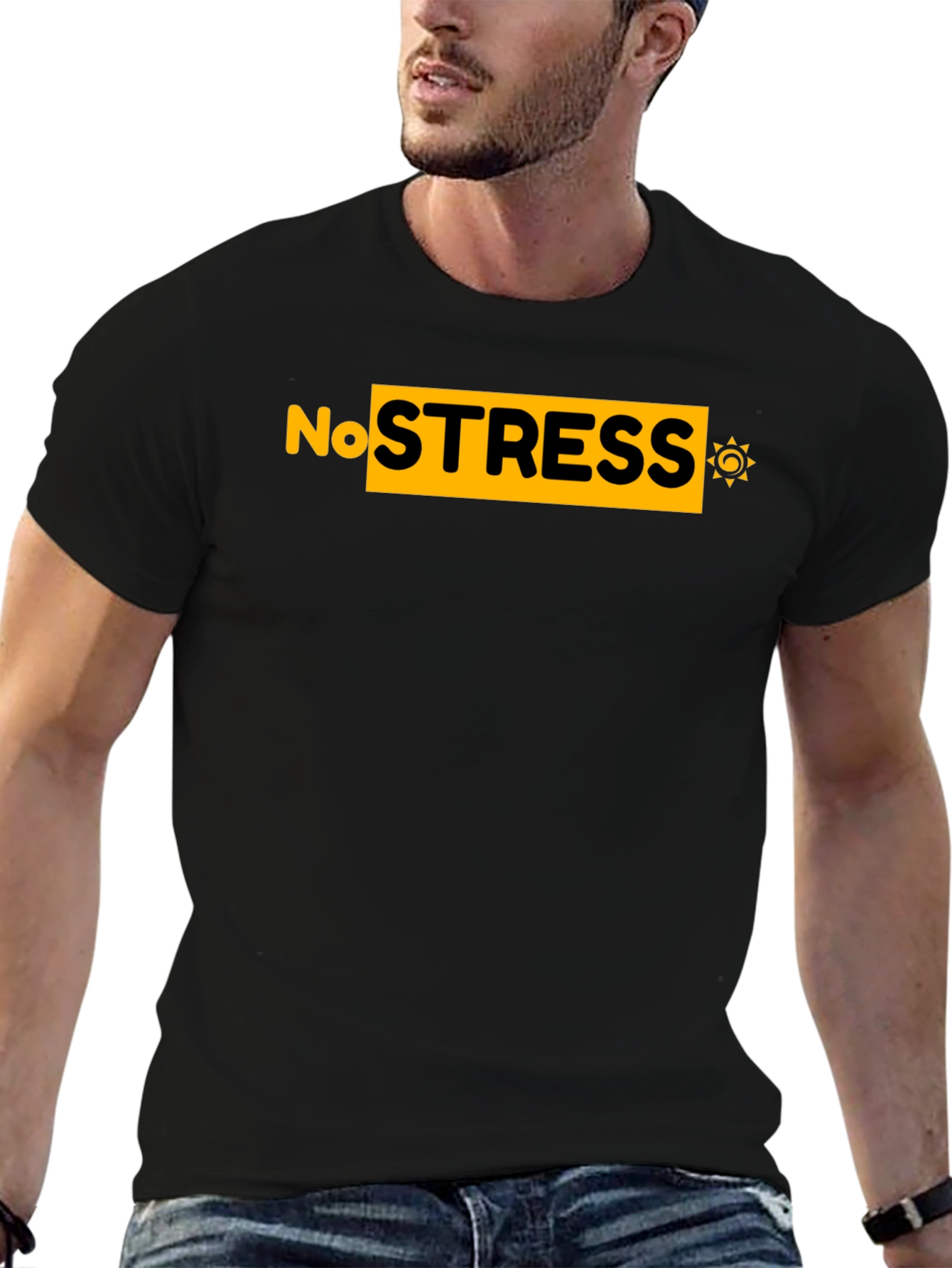 No Stress Graphic Tee - Relaxed Fit
