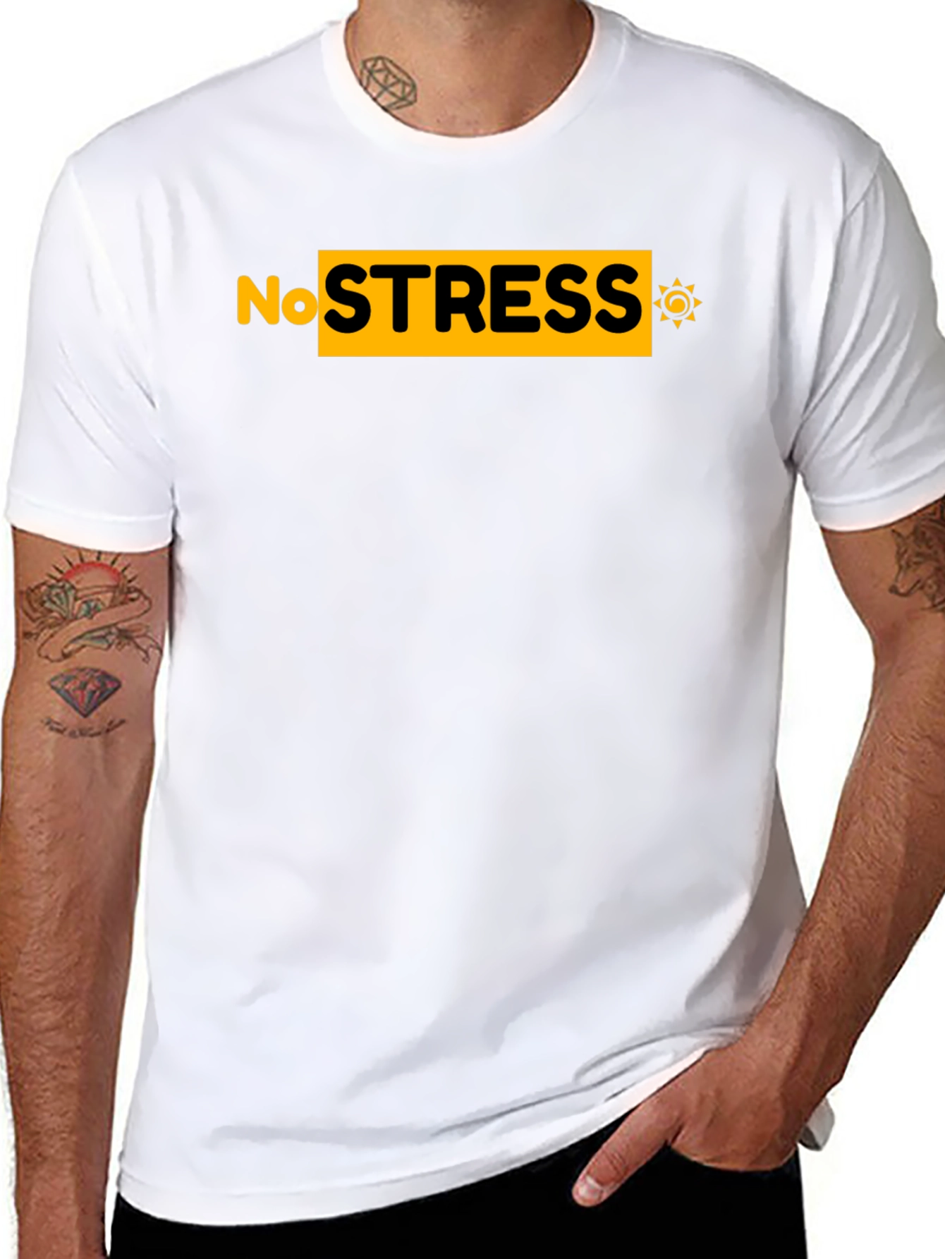 No Stress Graphic Tee - Relaxed Fit