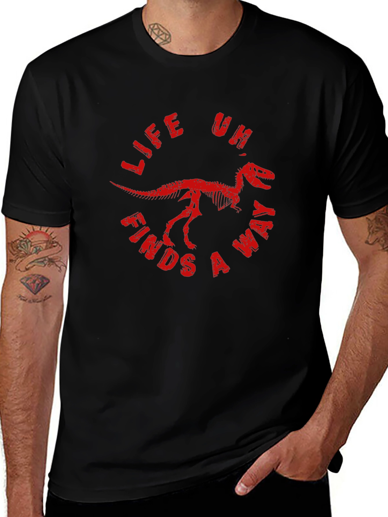Life Finds A Way Dinosaur T-Shirt