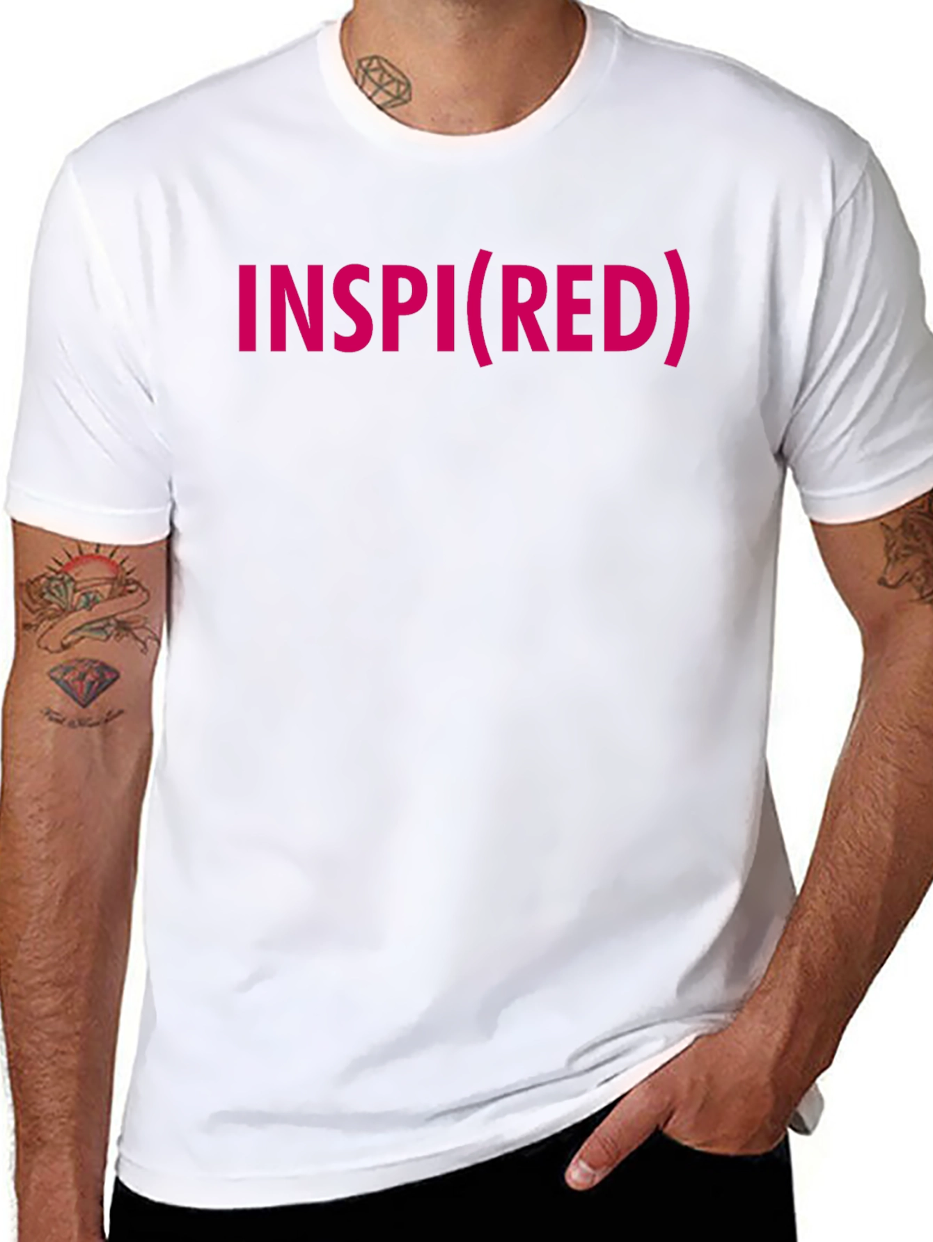 Inspi(RED) Graphic Tee - Stylish Cotton Comfort