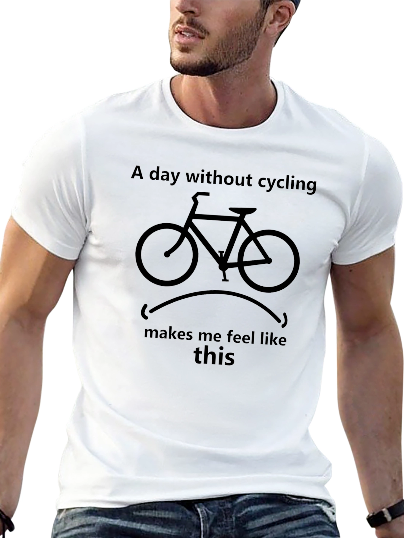 Cycling T-Shirt - A Day Without Cycling Design