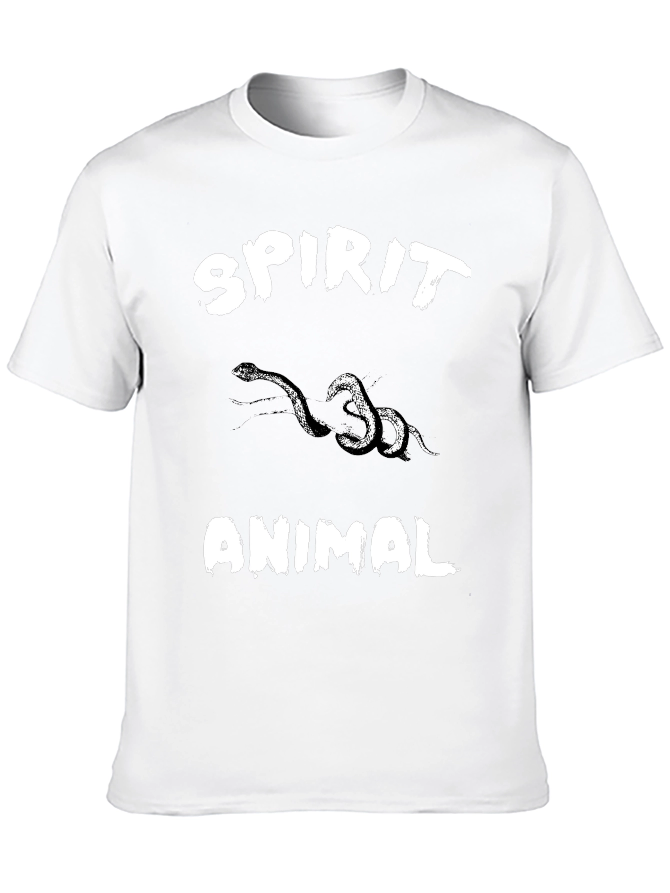 Spirit Animal Snake Graphic Black T-Shirt