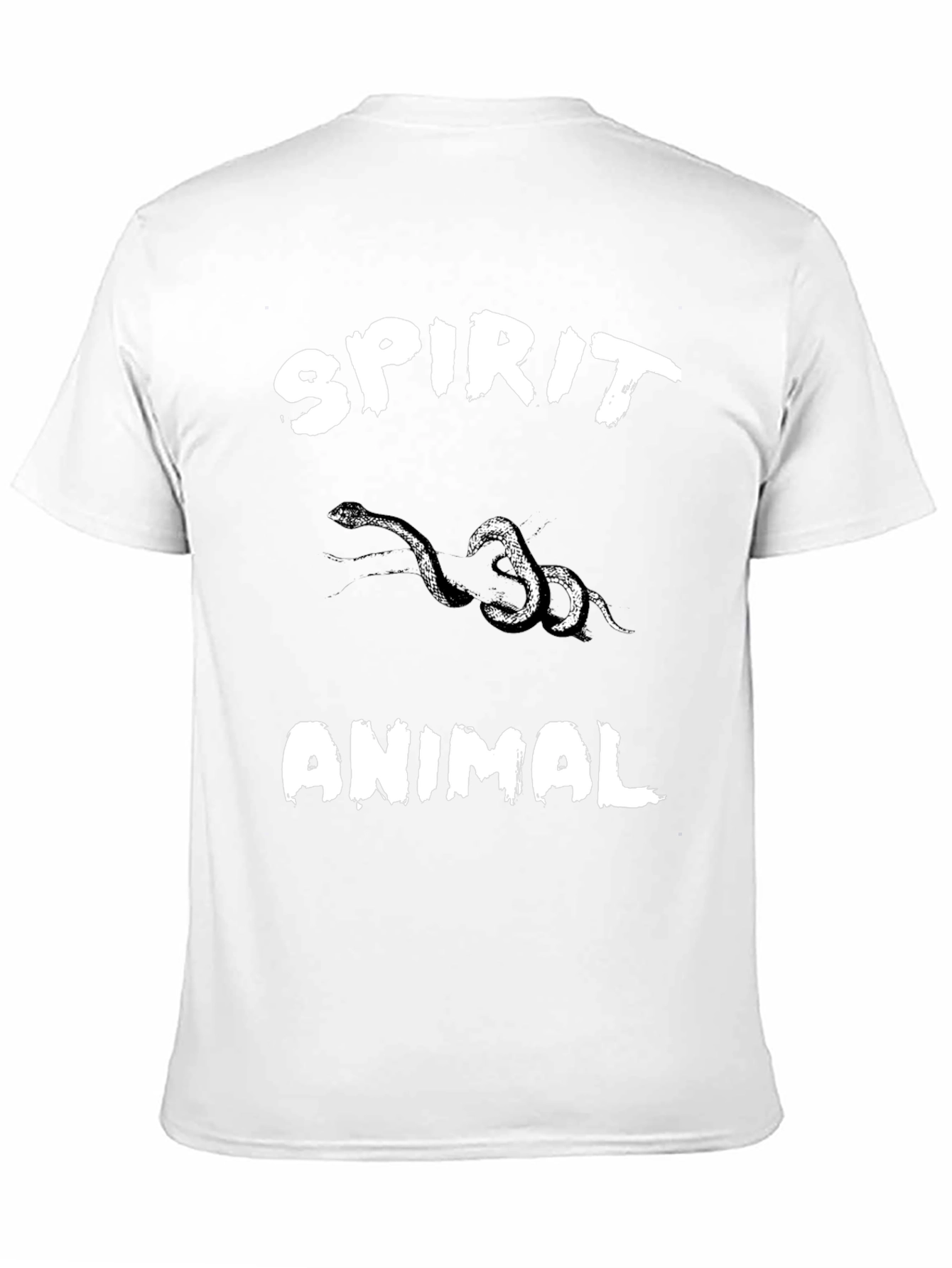 Spirit Animal Snake Graphic Black T-Shirt