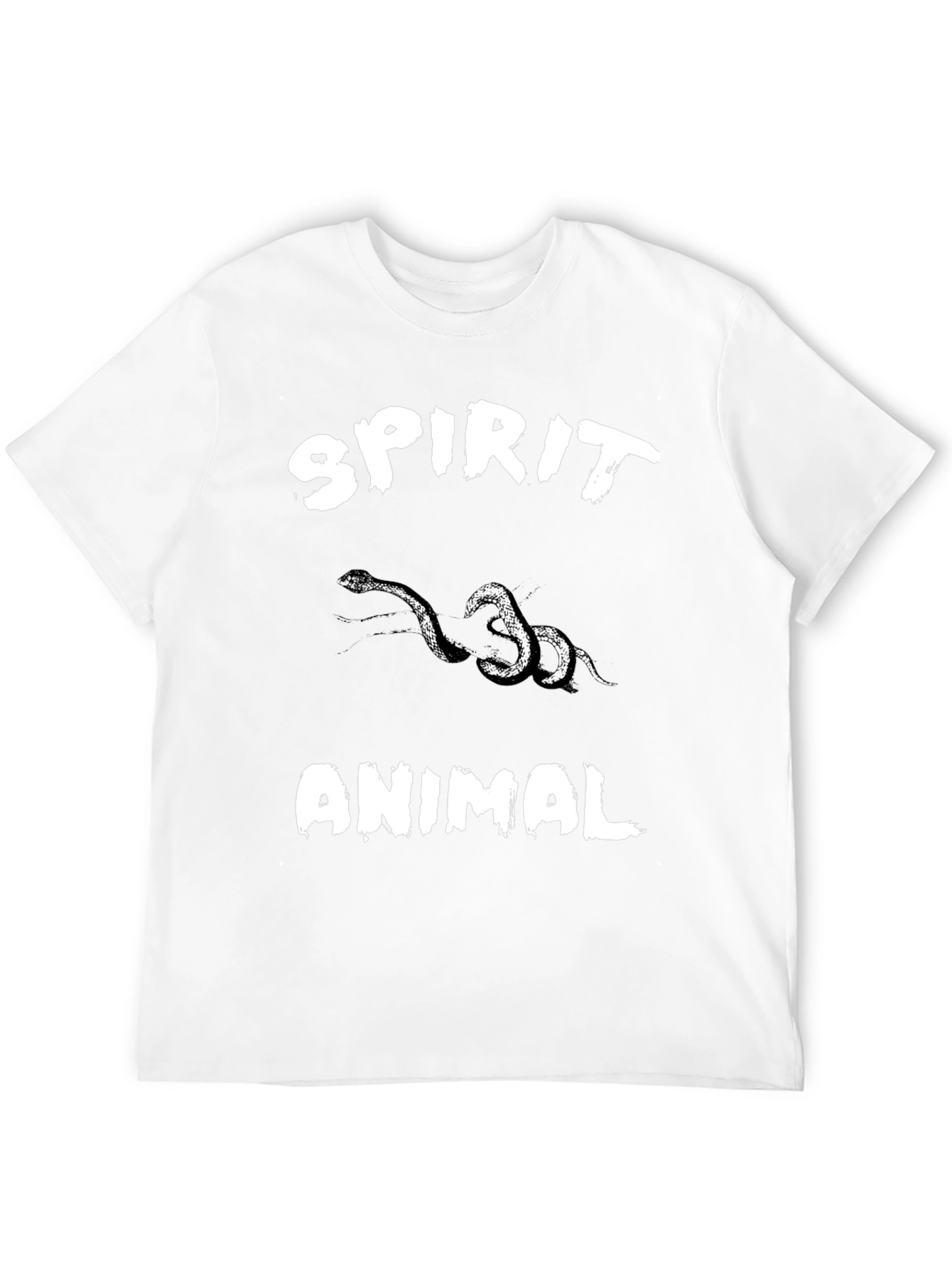 Spirit Animal Snake Graphic Black T-Shirt