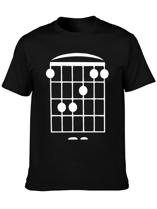 Guitar Chord Chart Black T-Shirt
