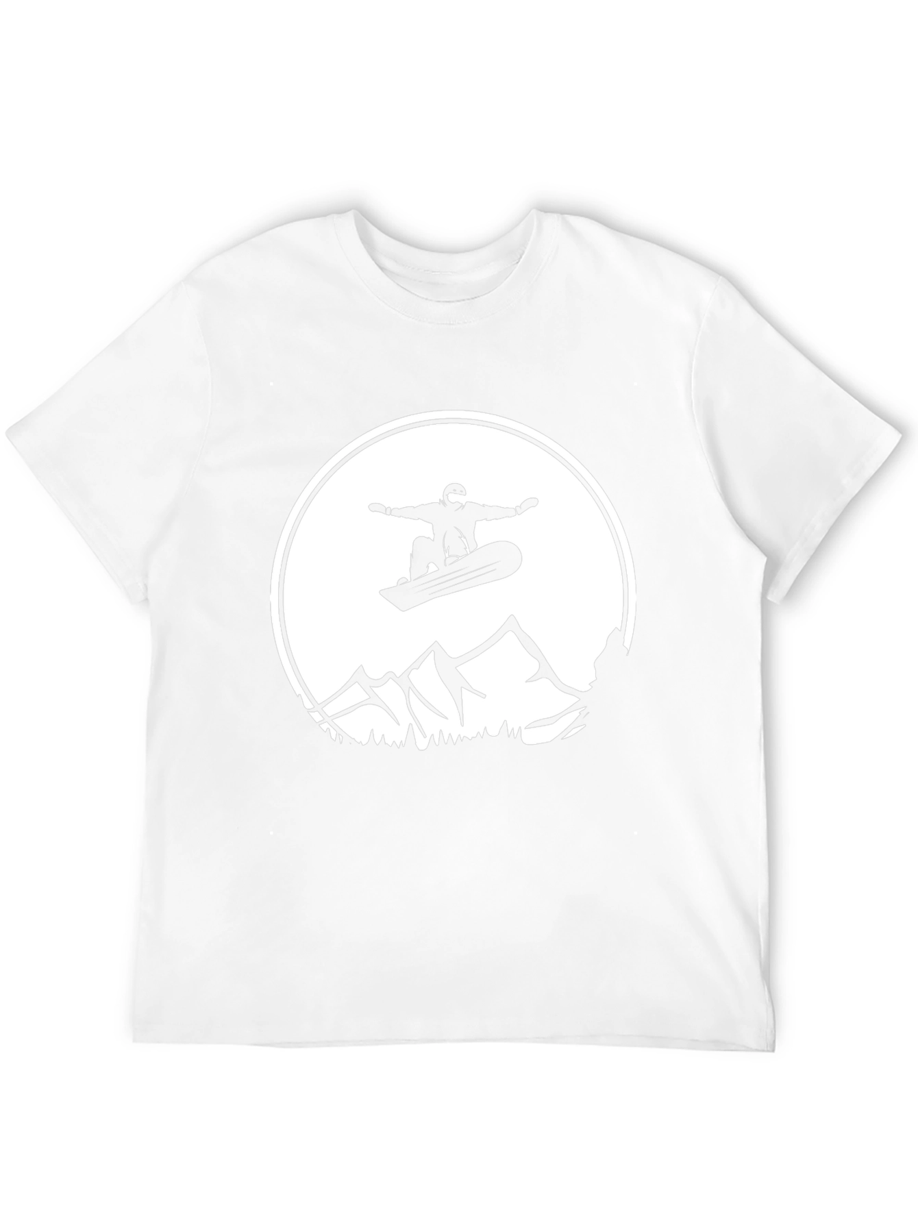 Snowboarder Graphic Tee - Black Cotton Comfort