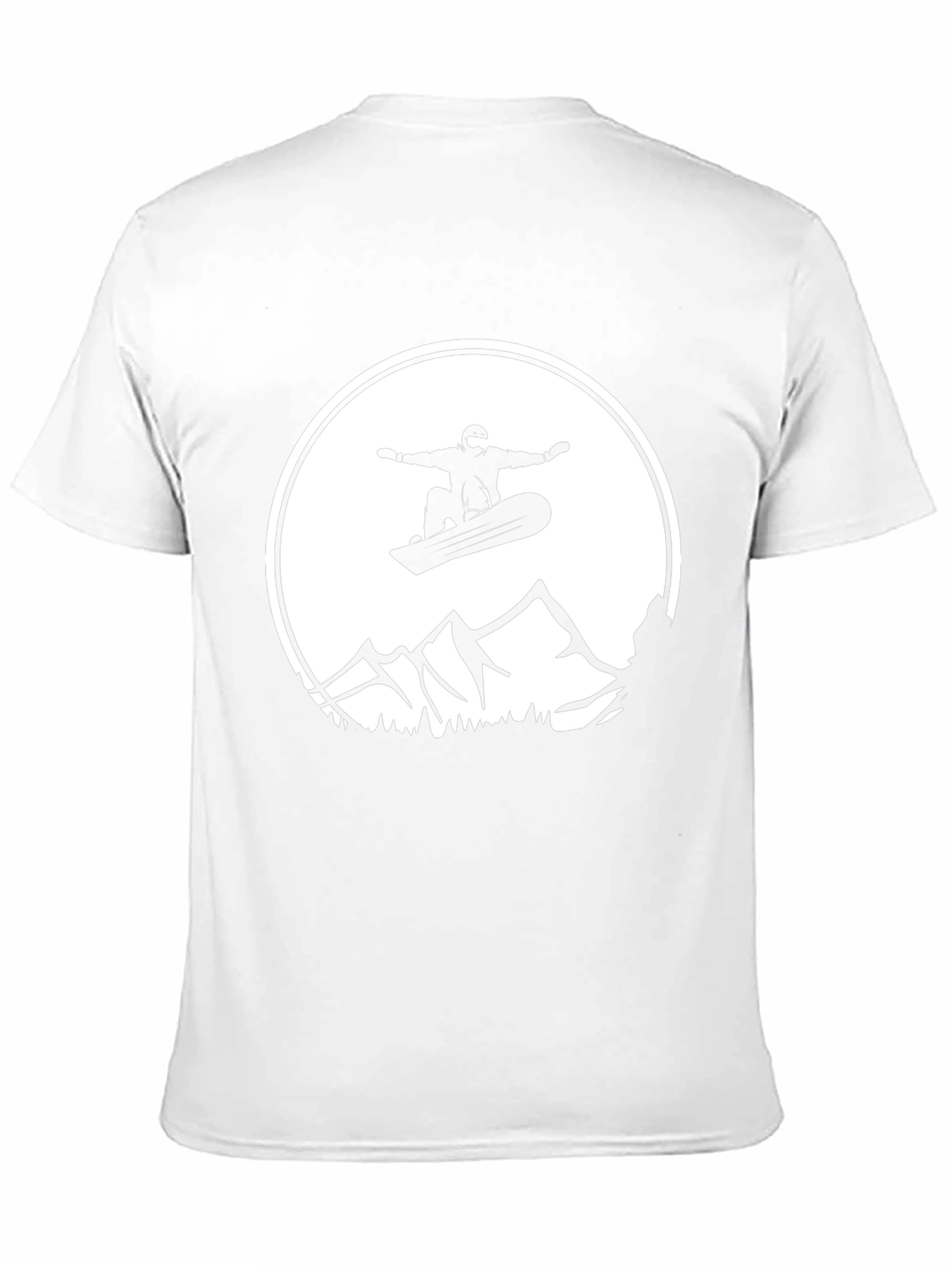 Snowboarder Graphic Tee - Black Cotton Comfort
